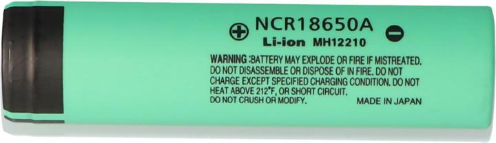 Actual product image Panasonic Battery NCR18650A unprotected (3100 mAh)