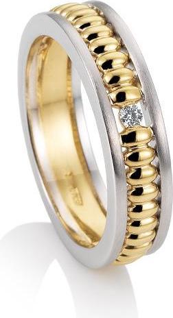 Actual product image Breuning RING - BRILL. 0,03 Ct. H/si (48, 750/18 K Gold)