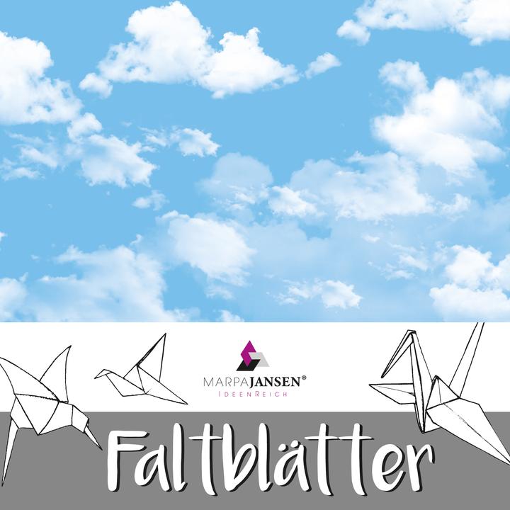 Image du produit MarpaJansen Faltblätter "Wolken", 15 x 15 cm, 60 Blatt (80 g/m², 60 x)