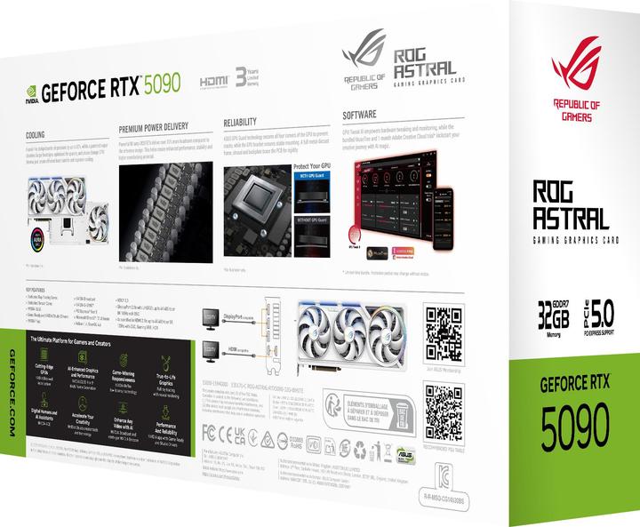 Image du produit ASUS ROG Grafikkarte ROG Astral GeForce RTX 5090 32GB (32 Go)