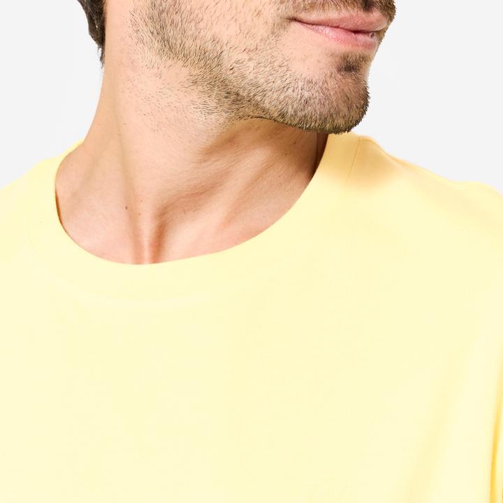 Actual product image Domyos Men's breathable T-shirt - pastel yellow (XXL)