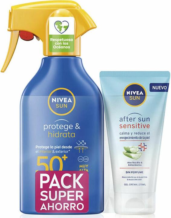 Produktbild NIVEA Sun Protege y Hidrata Pistola Spf50 270ml Lote 2 Piezas (Sonnenspray, SPF 50, 270 ml)