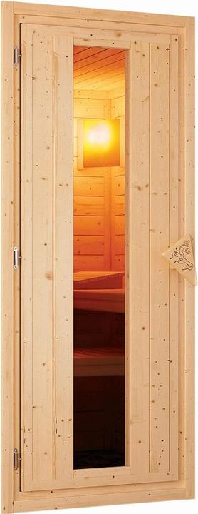 Actual product image Karibu Minja without roof rim (Plug & Play 3,6 KW - Bio external control)