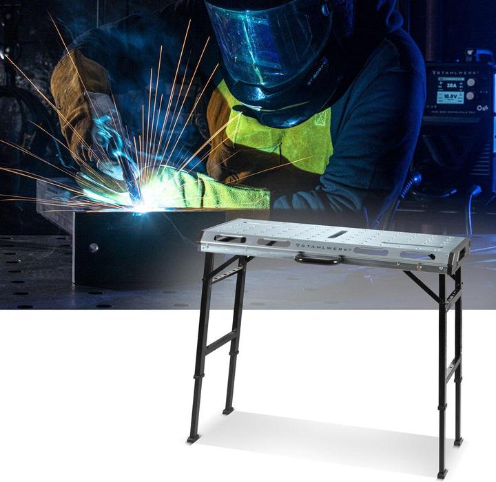 Produktbild Stahlwerk Mobiler Schweisstisch AWT-930 ST 1068 x 532mm Werkbank Höhenverstellbar (106.80 cm, 53.20 cm)
