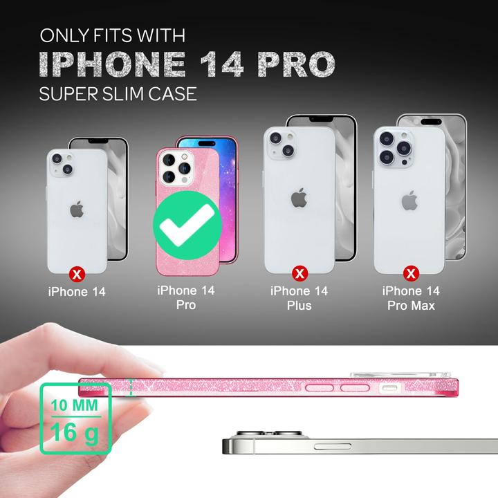 Immagine prodotto Nalia Copertina glitterata (Apple iPhone 14 Pro)