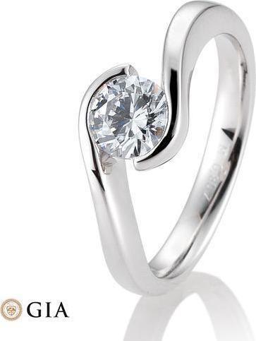 Produktbild Breuning Ring Schwung 0,80-1,50 ct. (51, 750/18 K Gold)