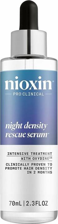 Nioxin Night Density Rescue Hair Thickening Serum für Männer und Frauen mit Ingwer und Koffein 70ml (70 ml)