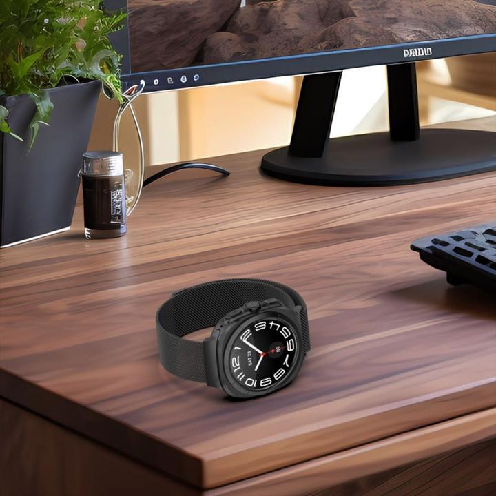Immagine prodotto Tech-Protect MilaneseBand per Samsung Galaxy Watch Ultra (47 mm) - Beige (Acciaio inossidabile)