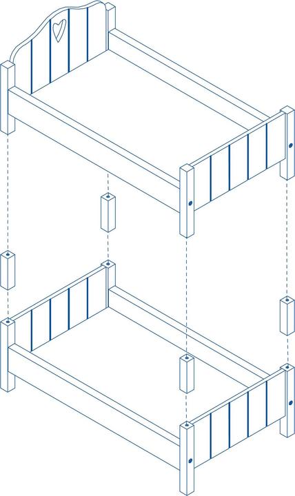 Actual product image Roba Doll bunk bed