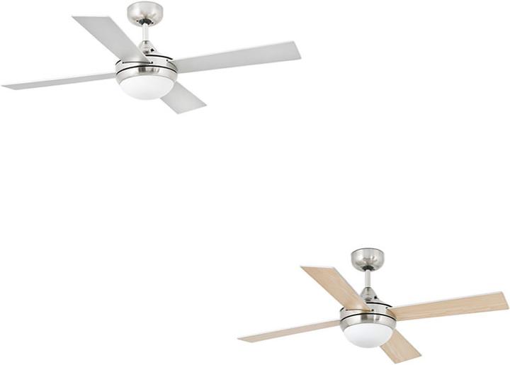 Produktbild Faro Deckenventilator Mini Icaria Nickel 107 cm mit Licht