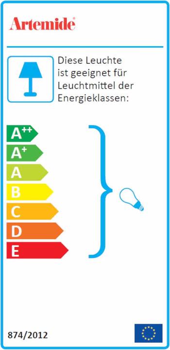 Energy Label Artemide Eclisse (E14)