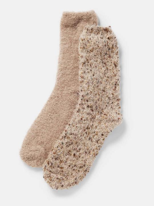 Produktbild Camano Cosy Feather Popcorn Kuschelsocken (2er Pack, 35 - 38)