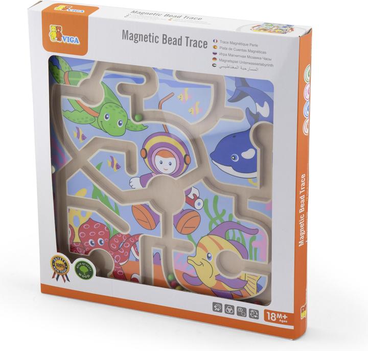 Viga Toys Jeu magnétique labyrinthe sous-marin