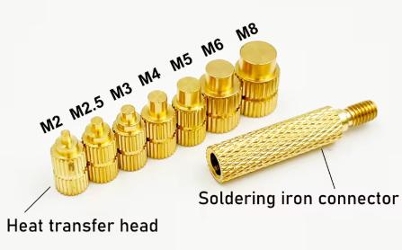 Actual product image Fabru digital soldering iron with melting aids thread inserts M2-M8