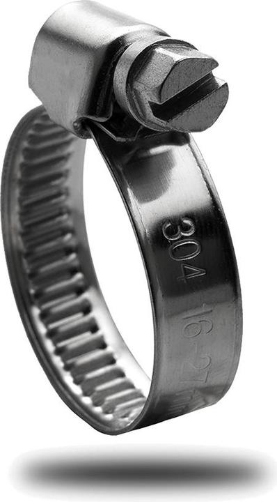 Image du produit Offgridtec Colliers de serrage professionnels 16mm - 27mm Plage de serrage inoxydable V2 Acier inoxydable