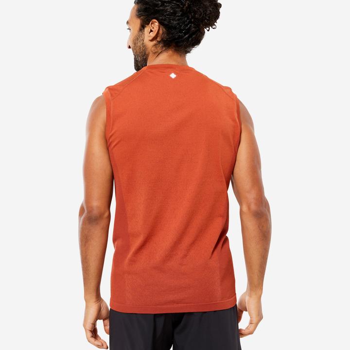 Image du produit Kimjaly Débardeur homme yoga sans couture - marron
