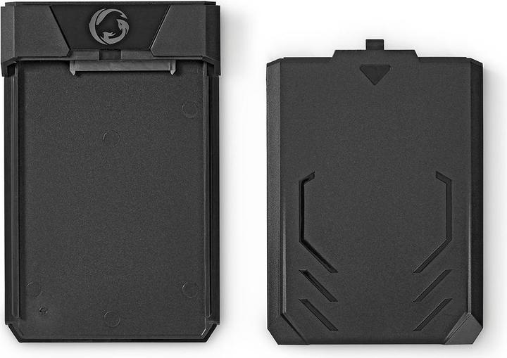 Actual product image Nedis Hard drive enclosure 2.5 inch SATA II connection USB 3.1 USB Type-A Aluminium / Plastic (2.5")