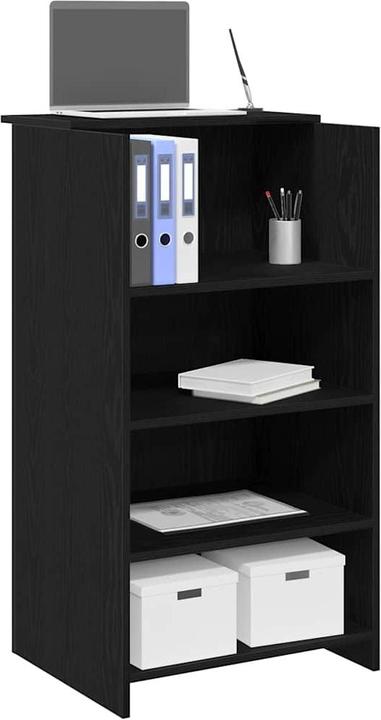 Produktbild VidaXL Empfangstheke Schwarz 55x50x103,5 cm Holzwerkstoff Empfangstresen