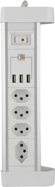 Produktbild Schönenberger Tischsteckdosenleiste (7 x, Typ 13, USB-A, 2 m)