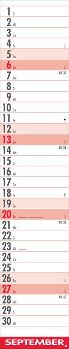 Energy Label Supermemo Kalender 2026 (17 x 85 cm, Hardcover, German)