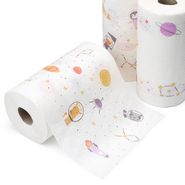 Actual product image dm Saugstark&Sicher Kitchen roll design 3-ply (3x100 sheets)