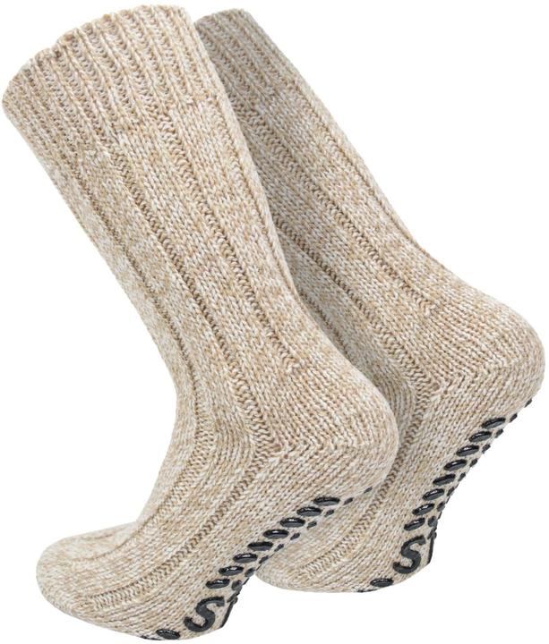 Produktbild Normani 2 Paar Norweger-ABS-Socken mit Schafwolle (2er Pack, 35 - 38)