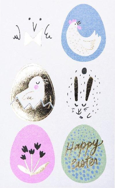 Image du produit Rico Design Oeufs de Pâques autocollants, 4 feuilles (4 x, 0,5 x 10 x 19,5 cm)
