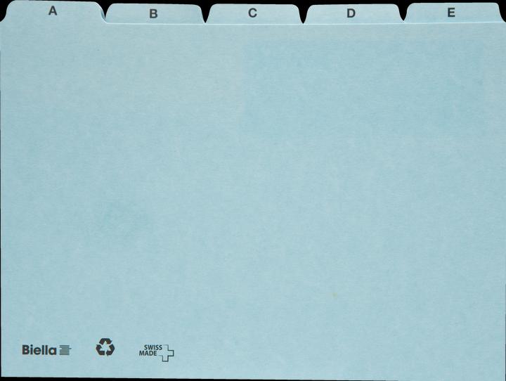 Produktbild Biella Kartei-Leitkarten Alphabet A - Z blanko (A4, 450 g/m², 25 x)