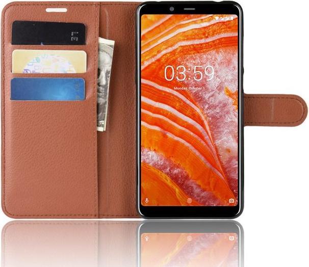 Produktbild MU Classic Litchi Leder Bookcover Series (Nokia 3.1 Plus)