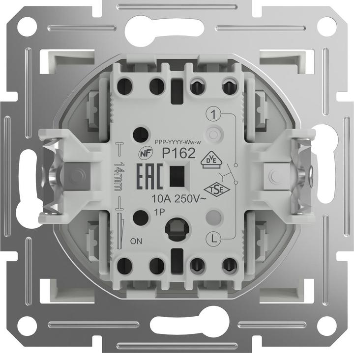 Actual product image Schneider Electric Push-button Asfora White (RAL 9003) EPH0770121D