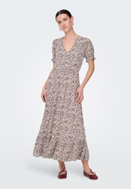 Actual product image Only Regular fit Round neck Elasticated cuffs Long dress Dress (M)