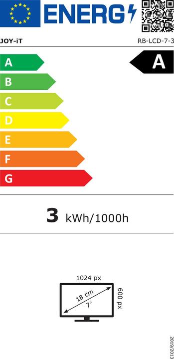 Energie-Label Joy-it 7 zoll lcd touchscreen display