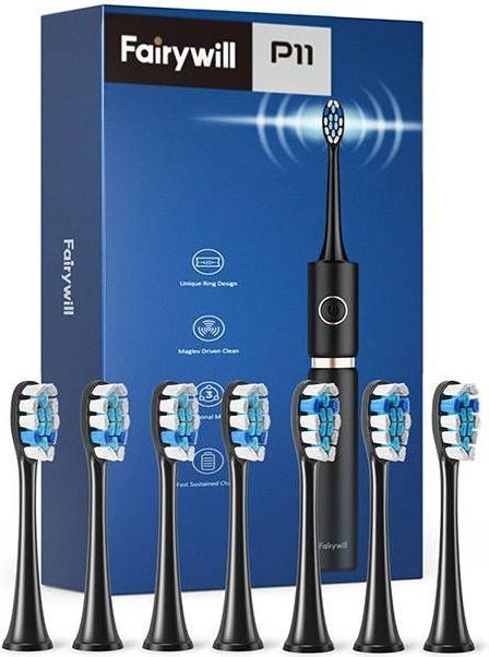 Image du produit Fairywill Brosse à dents Sonic avec tête et étui FW-P11 (Brosse à dents sonique)