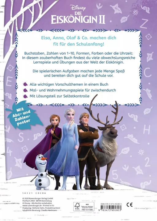Actual product image Ravensburger Disney Die Eiskönigin 2: Das grosse Vorschulbuch (German, The Walt Disney Company, 2019)