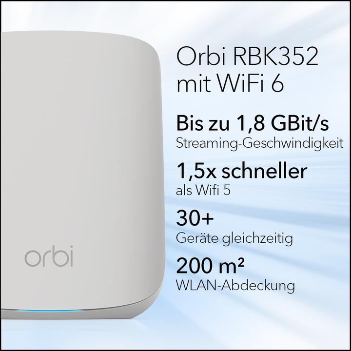 Produktbild Netgear RBK352 Orbi WiFi 6 Dual Band 2er-Set