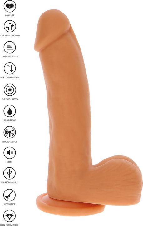 Actual product image ToyJoy Get Real Magnetic Pulse Trusting Dildo RC