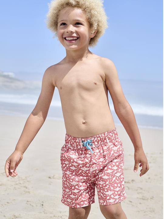 Produktbild Vertbaudet Jungen Badehose mit Hai-Motiven (128)