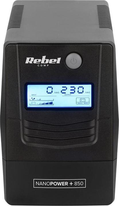 Image du produit Rebel Nanopower Plus 850 UPS | Offline | Sinusoida| 850VA | 480W | LCD | USB (850 VA, 480 W, Standby Onduleur)