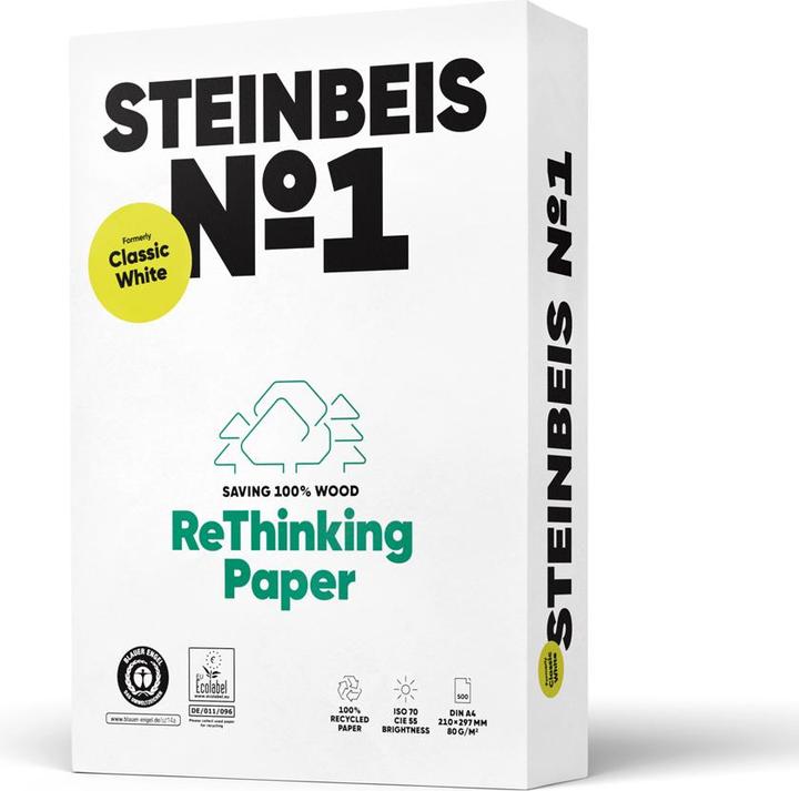 Actual product image Steinbeis Classic White Paper (80 g/m², 500 x, A3)