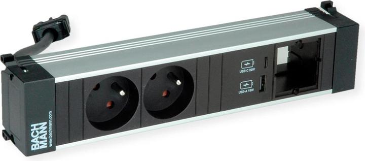 Image du produit Bachmann Power Frame M 2xUTE 916.5281xUSB A&C 22W 1xCM 0.2m GST18 (2 x, PECO 7/5, CEE 7/3, 0.20 m)