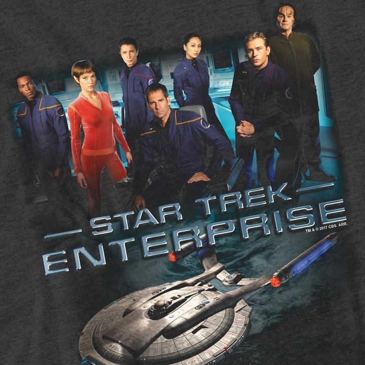 Actual product image Unisex Adult Enterprise Crew T-Shirt (S)