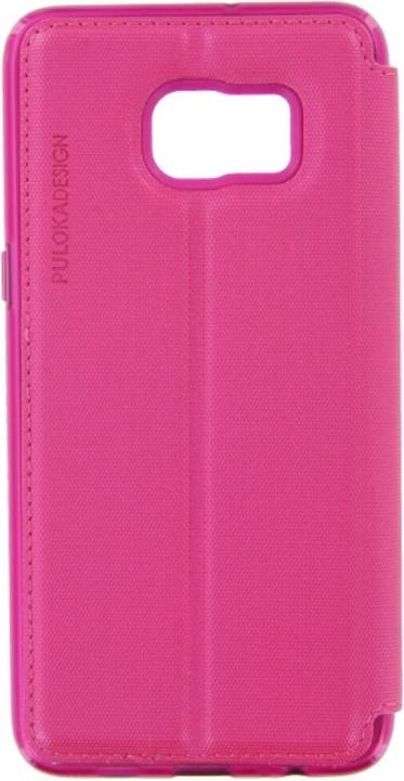 Image du produit Puloka Étui à rabat Samsung Galaxy S6 Edge Plus rose (Samsung Galaxy S6 Edge+)