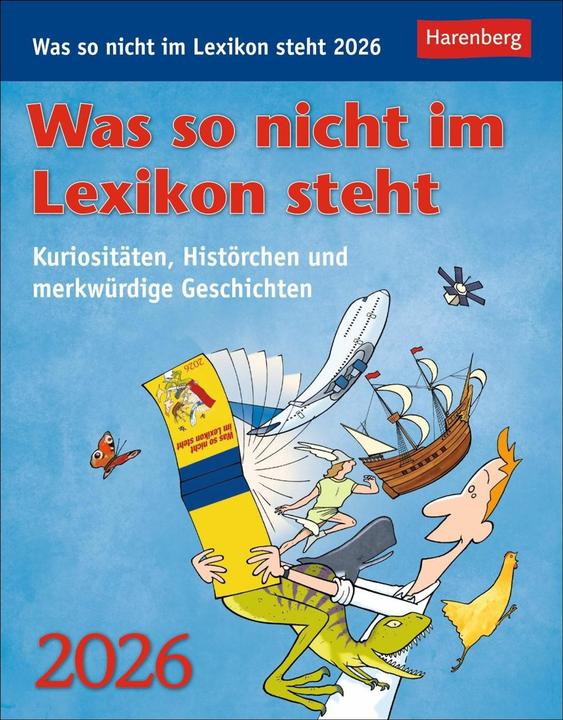 Actual product image Harenberg Was so nicht im Lexikon steht Tagesabreisskalender 2026 - Kuriositäten, Histörchen und merkwürdige (German)