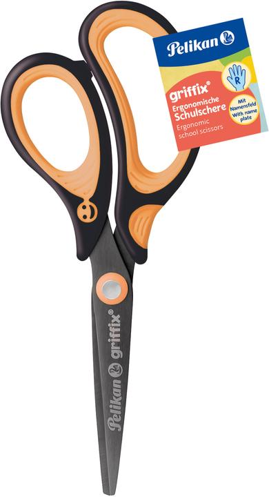 Produktbild Pelikan griffix Schulschere, spitz, Neon Black (15 cm)