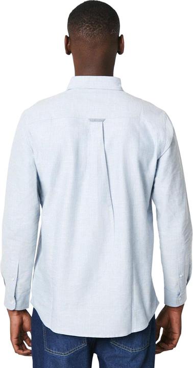 Actual product image Universal Textiles Mens Fine Stripe Oxford Long-Sleeved Shirt (L)