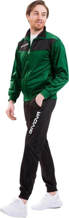 Actual product image Givova Tuta Visa Triacetato tracksuit green-black TR018 1310 2XS (XXS)