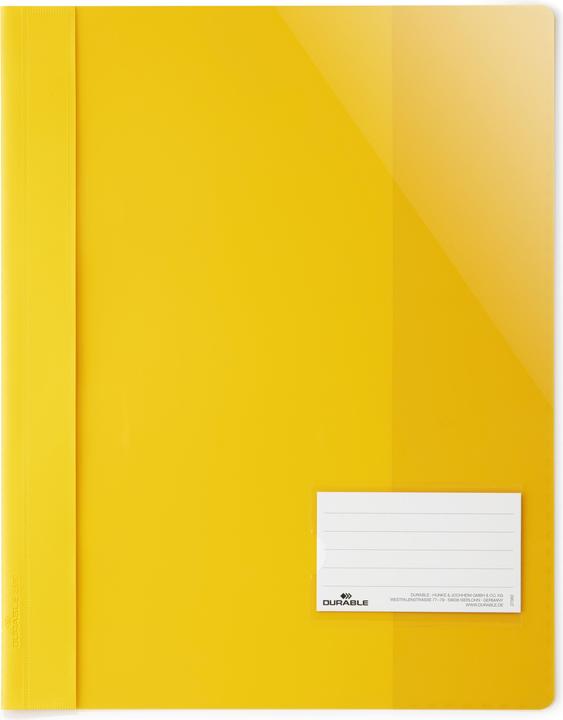 Durable 25 Dossier de classement rapide Plastique jaune DIN A4 extra large (A4+, 1 x)