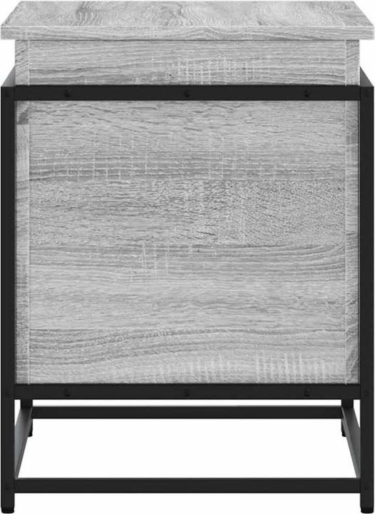Produktbild VidaXL Aufbewahrungsbox Deckel Spielzeugkiste Auflagenbox Kissenbox Grau Sonoma (123 l)