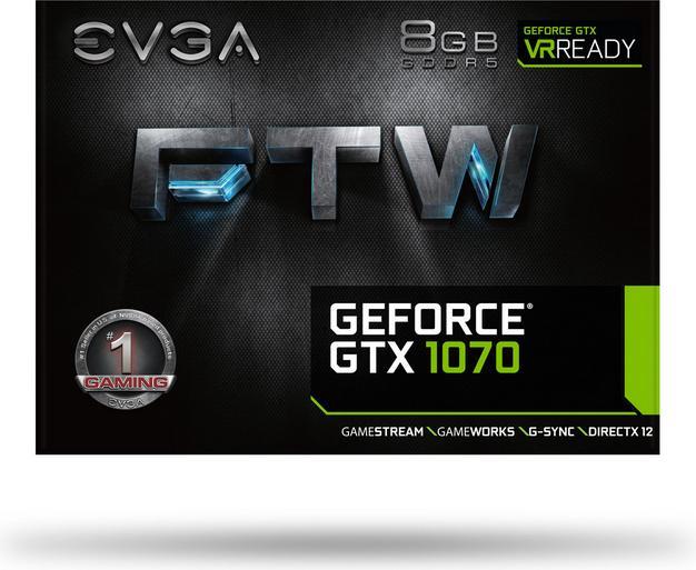 Produktbild EVGA GeForce GTX 1070 FTW Gaming (8 GB)
