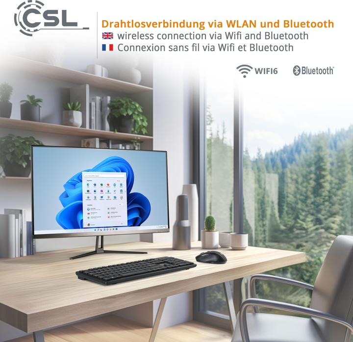 Immagine prodotto CSL All-in-One-PC Unity F27B-ALS, QWERTZ Layout (DE) (16 GB, 1000 GB)
